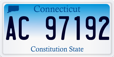 CT license plate AC97192