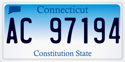 CT license plate AC97194
