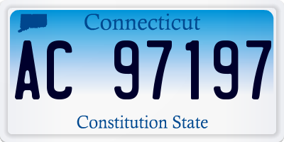 CT license plate AC97197