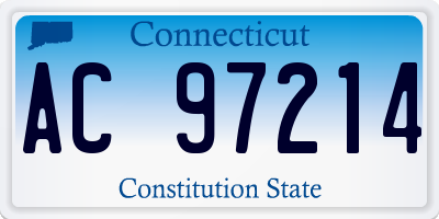 CT license plate AC97214