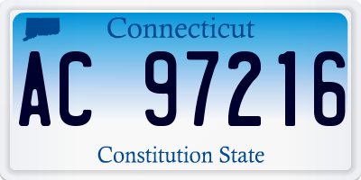 CT license plate AC97216