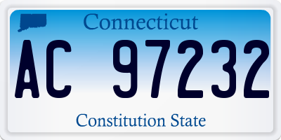 CT license plate AC97232