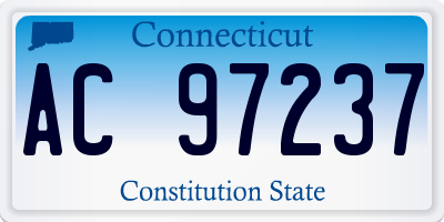 CT license plate AC97237