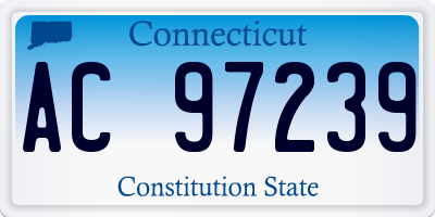 CT license plate AC97239