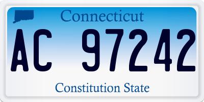 CT license plate AC97242