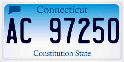 CT license plate AC97250