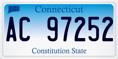 CT license plate AC97252