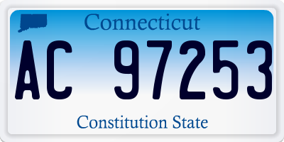 CT license plate AC97253