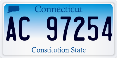CT license plate AC97254