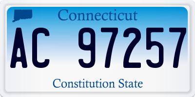 CT license plate AC97257