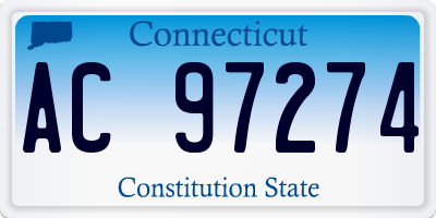 CT license plate AC97274