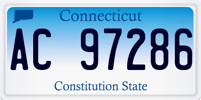 CT license plate AC97286