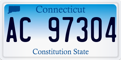 CT license plate AC97304