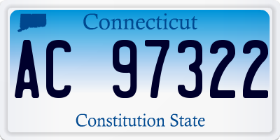 CT license plate AC97322