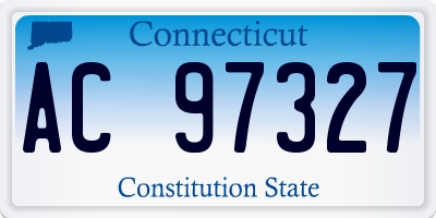 CT license plate AC97327