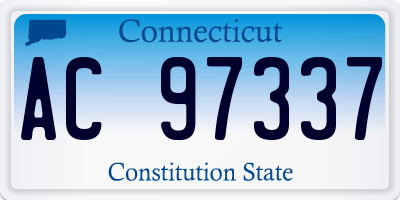 CT license plate AC97337