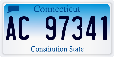 CT license plate AC97341
