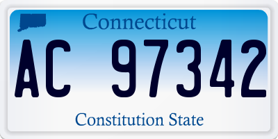 CT license plate AC97342