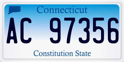 CT license plate AC97356