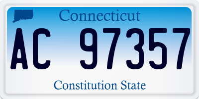 CT license plate AC97357