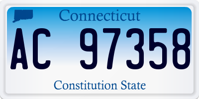 CT license plate AC97358