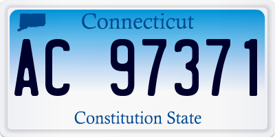 CT license plate AC97371