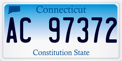 CT license plate AC97372