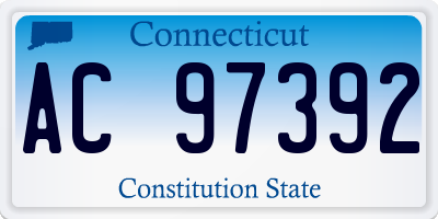 CT license plate AC97392