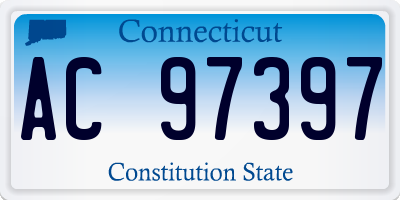 CT license plate AC97397