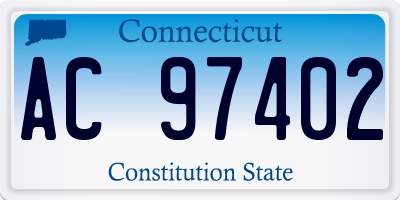 CT license plate AC97402