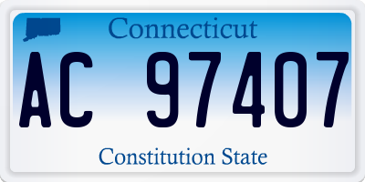 CT license plate AC97407