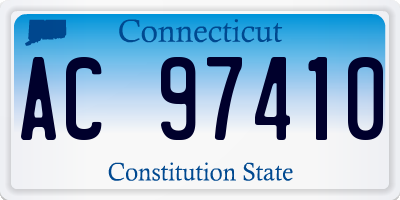 CT license plate AC97410