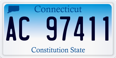 CT license plate AC97411