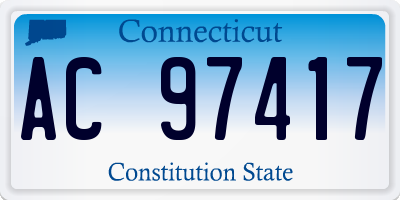 CT license plate AC97417
