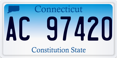 CT license plate AC97420