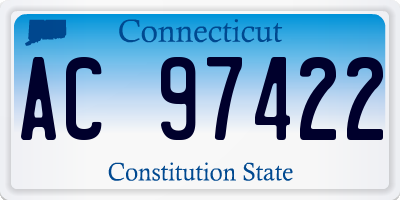CT license plate AC97422
