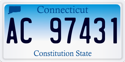 CT license plate AC97431