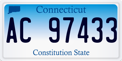 CT license plate AC97433