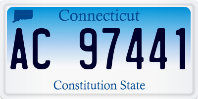 CT license plate AC97441