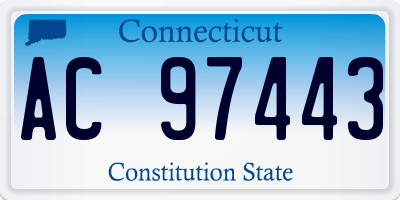 CT license plate AC97443