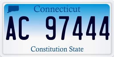 CT license plate AC97444