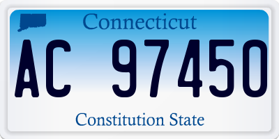 CT license plate AC97450