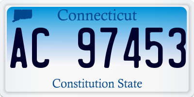 CT license plate AC97453