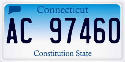 CT license plate AC97460