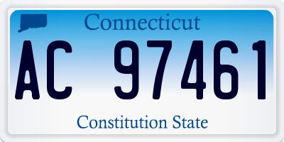 CT license plate AC97461