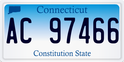 CT license plate AC97466