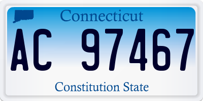 CT license plate AC97467