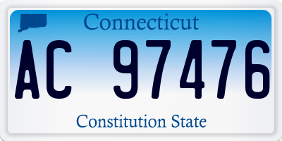 CT license plate AC97476