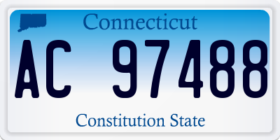 CT license plate AC97488