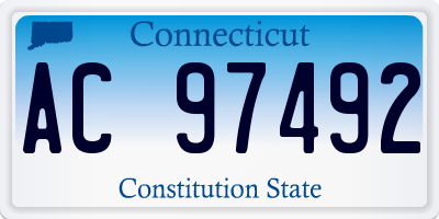 CT license plate AC97492